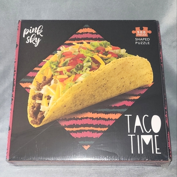 Pink Sky Other - ❗️SALE 500pc. Puzzle. Taco Time, Shaped puzzle.